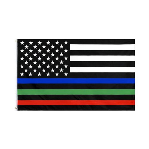 Usa thin red blue green - blue,