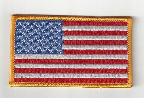 American flag patch - american,